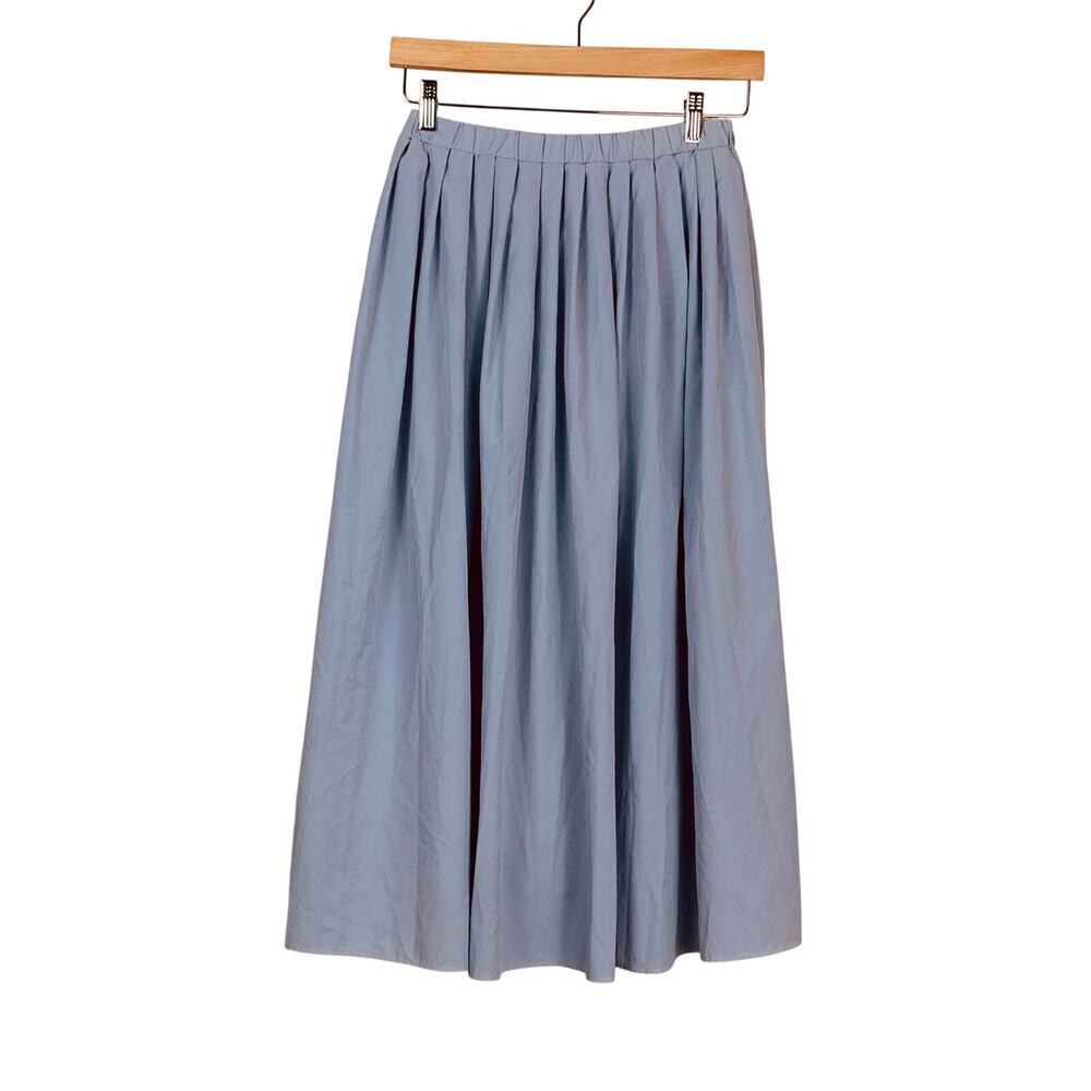 Pure Collection Icy Blue A Line Midi Skirt Size 34